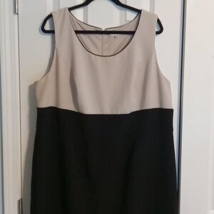 Elegant Two-Tone Midi Dress